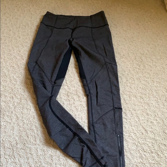 Lulu lemon heather grey/black legging - Picture 3 of 5